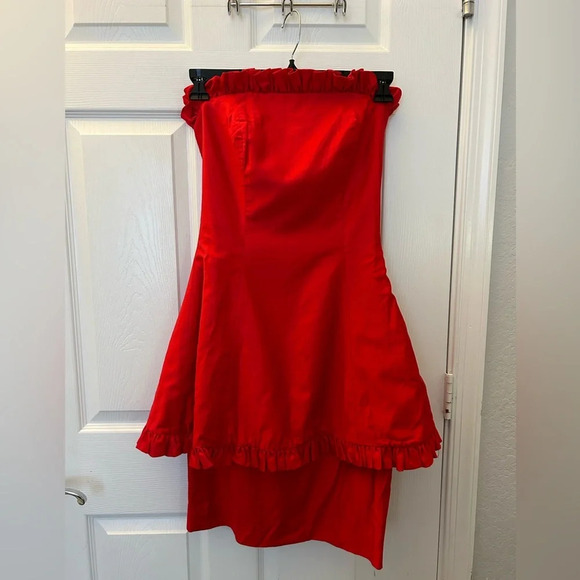 ! Christian Dior Vintage Red Dress Stunning Hard To Find Sz 4 - Picture 1 of 11